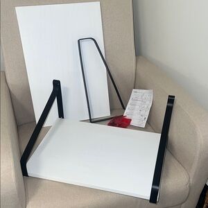 White Wooden Wall-Mounted Shelves